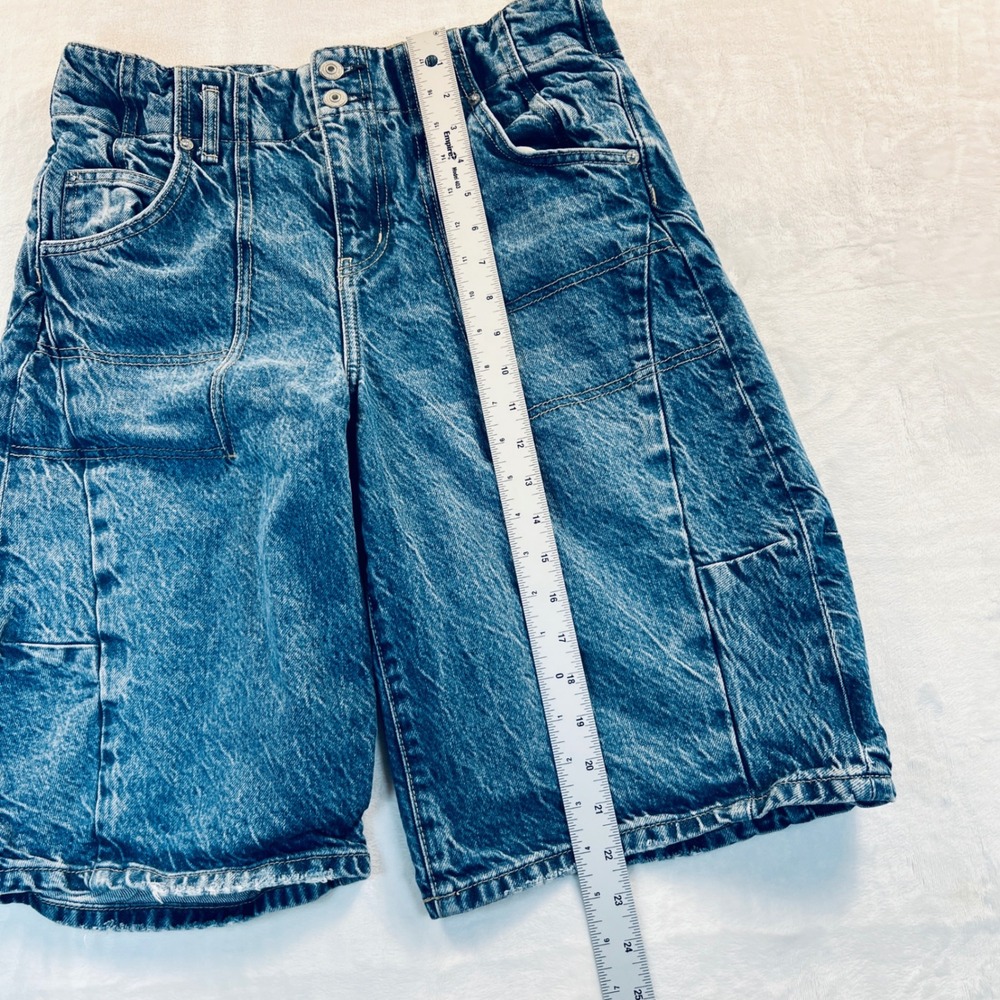 We The Free Free People Extreme Measures Barrel Shorts Size 28 Low-Rise - Picture 7 of 9